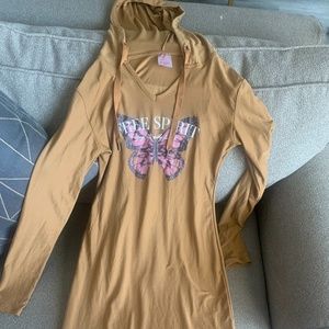 Long sleeve hoodie dress